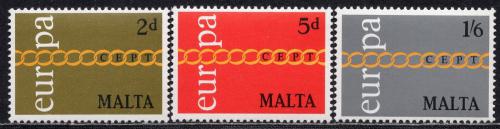 Potov znmky Malta 1971 Eurpa CEPT Mi# 422-24