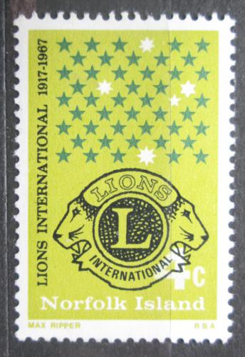 Potov znmka Norfolk 1967 Lions Intl., 50. vroie Mi# 93