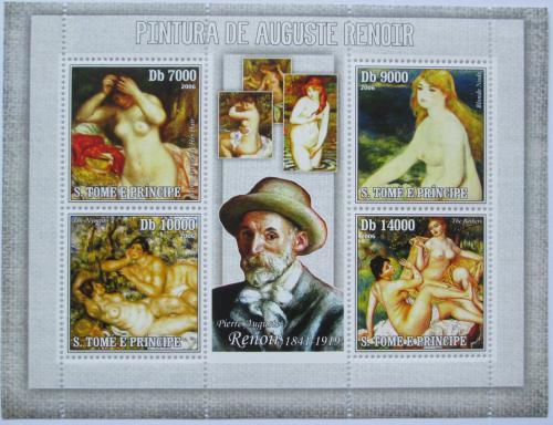 Potov znmky Svt Tom 2006 Umenie, akty, Auguste Renoir Mi# 2828-31 Kat 12