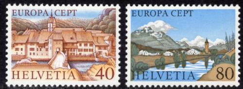 Potov znmky vcarsko 1977 Eurpa CEPT, krajina Mi# 1094-95