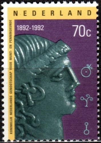 Potov znmka Holandsko 1992 Svaz numismatik, 100. vroie Mi# 1443