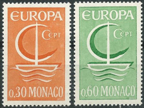 Potov znmky Monako 1966 Eurpa CEPT Mi# 835-36