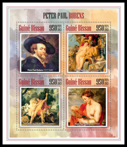 Potov znmky Guinea-Bissau 2013 Umenie, Peter Paul Rubens Mi# 6933-36 Kat 15