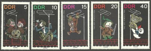 Potov znmky DDR 1964 Den dt Mi# 1025-29