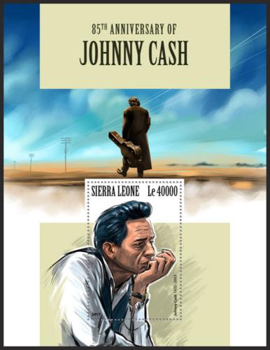 Potov znmka Sierra Leone 2017 Johnny Cash Mi# Block 1347 Kat 11