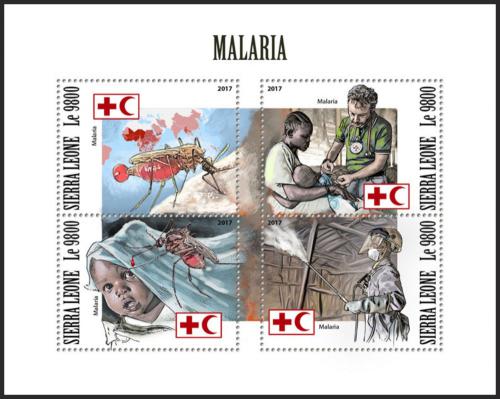 Potov znmky Sierra Leone 2017 Boj proti malrii Mi# 9120-23 Kat 11