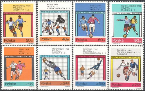 Potov znmky Posko 1966 MS ve futbale Mi# 1665-72 Kat 8