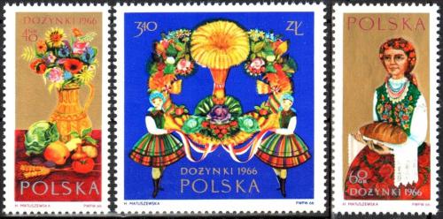 Potov znmky Posko 1966 Donky Mi# 1693-95