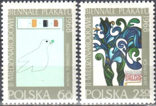 Potov znmky Posko 1968 Plakty Mi# 1844-45