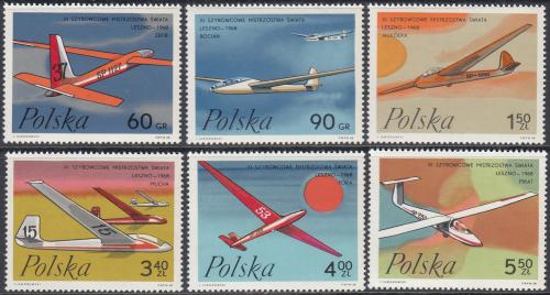 Potov znmky Posko 1968 MS kluzk Mi# 1846-51