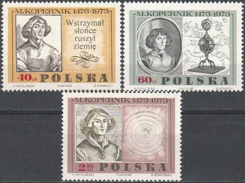 Potov znmky Posko 1969 Mikul Kopernik Mi# 1925-27