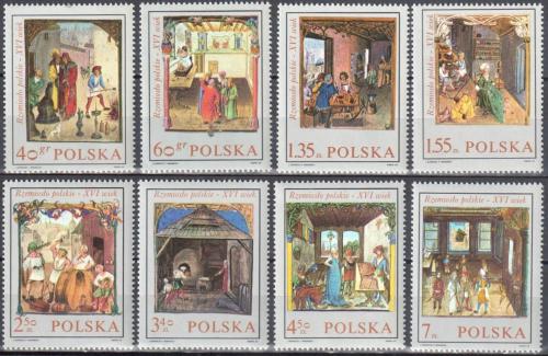 Potov znmky Posko 1969 Umenie a emeslo Mi# 1963-70