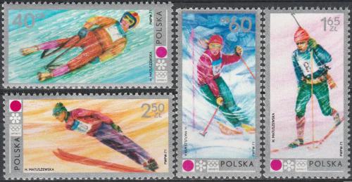 Potov znmky Posko 1972 ZOH Sapporo Mi# 2143-46