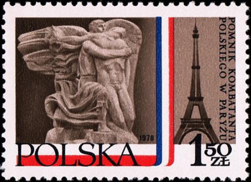 Potov znmka Posko 1978 Pamtnk polskm vojkm ve Francii Mi# 2583 - zvi obrzok