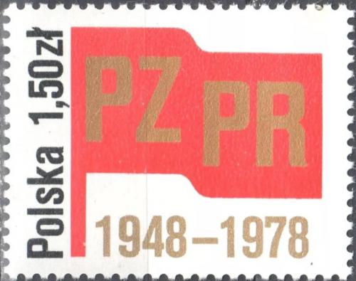 Potov znmka Posko 1978 Polsk sjednocen dlnick strana Mi# 2597 - zvi obrzok