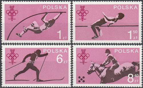 Potov znmky Posko 1979 Polsk olympijsk vbor, 60. vroie Mi# 2612-15 - zvi obrzok