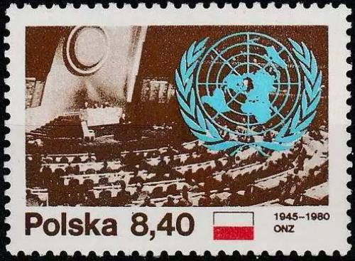 Potov znmka Posko 1980 OSN, 35. vroie Mi# 2713 - zvi obrzok