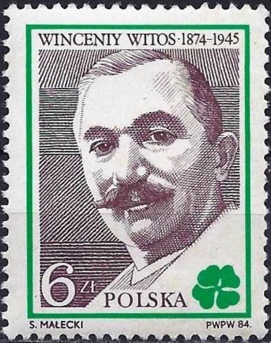 Potov znmka Posko 1984 Wincenty Witos, politik Mi# 2905 - zvi obrzok