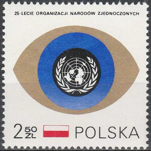 Potov znmka Posko 1970 OSN, 25. vroie Mi# 2028