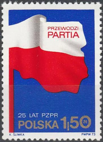 Potov znmka Posko 1973 Polsk sjednocen dlnick strana, 25. vroie Mi# 2289