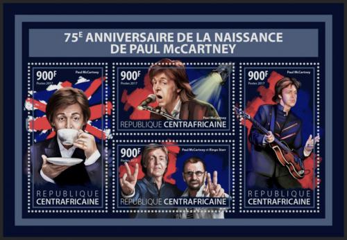 Potov znmky SAR 2017 Paul McCartney, The Beatles Mi# 7250-53 Kat 16 - zvi obrzok