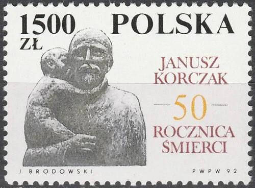 Potov znmka Posko 1992 Janusz Korczak Mi# 3393