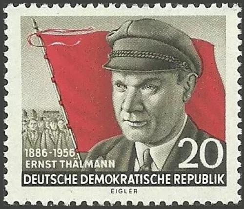 Potov znmka DDR 1956 Ernst Thlmann Mi# 520 - zvi obrzok