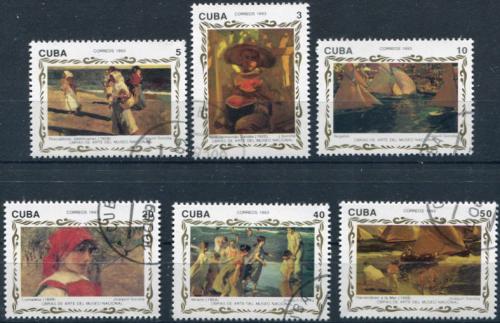 Potov znmky Kuba 1993 Umenie, Joaquin Sorolla Mi# 3676-81
