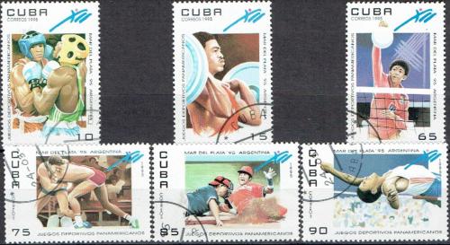 Potov znmky Kuba 1995 Pan-americk hry Mi# 3802-07