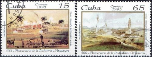 Potov znmky Kuba 1995 Umenie, Edouard Laplante Mi# 3849-50