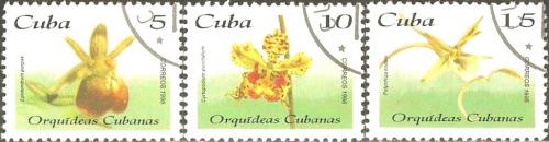 Potov znmky Kuba 1996 Orchideje Mi# 3932-34