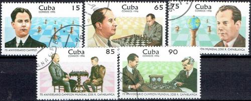 Potov znmky Kuba 1996 Jos Ral Capablanca, achy Mi# 3954-58