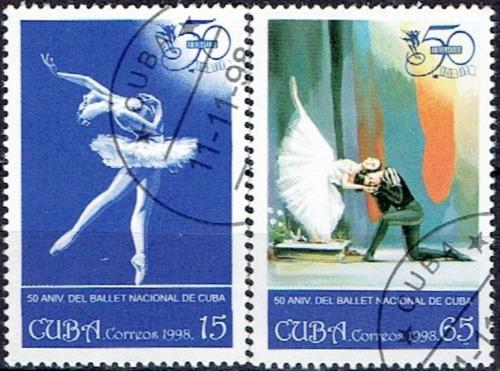 Potov znmky Kuba 1998 Sttn balet, 50. vroie Mi# 4160-61