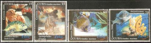 Potov znmky Kuba 2000 Morsk fauna Mi# 4314-17
