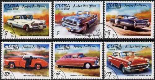 Potovn znmky Kuba 2002 Star automobily Mi# 4461-66 Kat 7.50