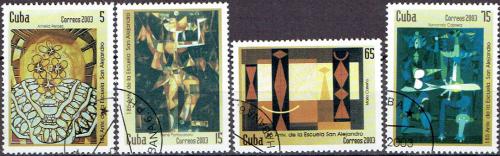 Potov znmky Kuba 2003 Umenie Mi# 4496-99