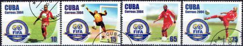 Potov znmky Kuba 2004 FIFA, 100. vroie Mi# 4612-15