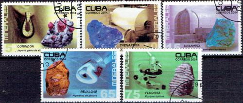 Potov znmky Kuba 2004 Minerly Mi# 4619-23