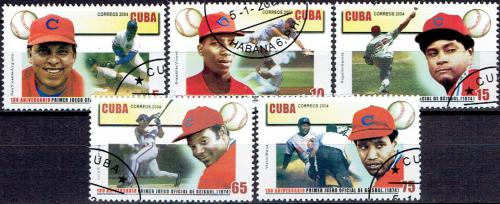 Potov znmky Kuba 2004 Baseball Mi# 4654-58