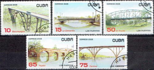 Potov znmky Kuba 2005 Mosty Mi# 4673-77