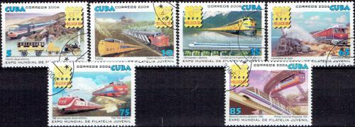 Potov znmky Kuba 2006 Lokomotvy, vlaky Mi# 4862-67