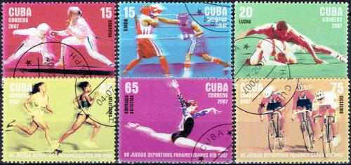 Potov znmky Kuba 2007 Pan-americk hry Mi# 4950-55