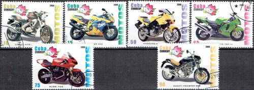 Potov znmky Kuba 2009 Motocykle Mi# 5246-51 Kat 6