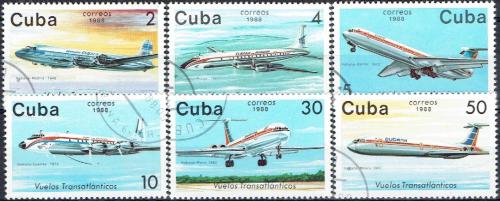 Potov znmky Kuba 1988 Dopravn letadla Mi# 3184-89