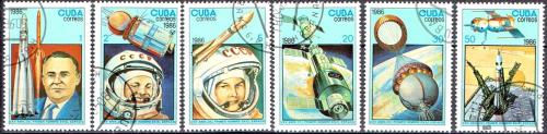 Potov znmky Kuba 1986 Den kozmonautiky Mi# 3005-10