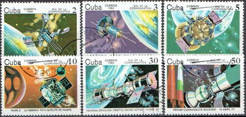 Potov znmky Kuba 1984 Den kozmonautiky Mi# 2844-49