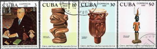 Potov znmky Kuba 1981 Fernando Ortz Mi# 2612-15