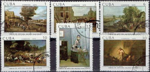 Potov znmky Kuba 1979 Umenie Mi# 2373-78