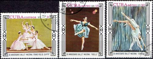 Potov znmky Kuba 1978 Nrodn balet Mi# 2353-55