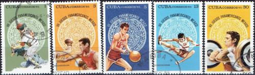 Potov znmky Kuba 1975 Pan-americk hry Mi# 2072-76 